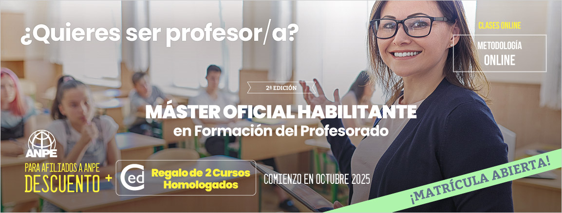 Máster Formación del Profesorado - Matrícula Abierta